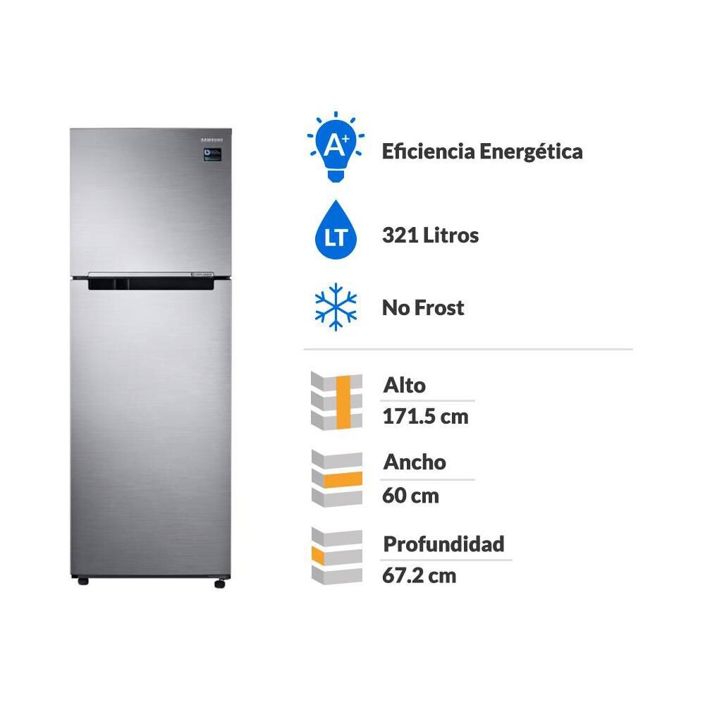 Refrigerador Top Freezer Samsung RT32K500JS8/ZS / No Frost / 321 Litros / A+ image number 1.0